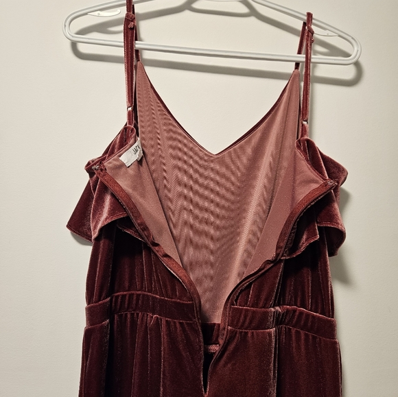 Jack by BB Dakota Party Velvet Jumpsuit in Fig , Size M Revolve romper velour - Picture 8 of 9